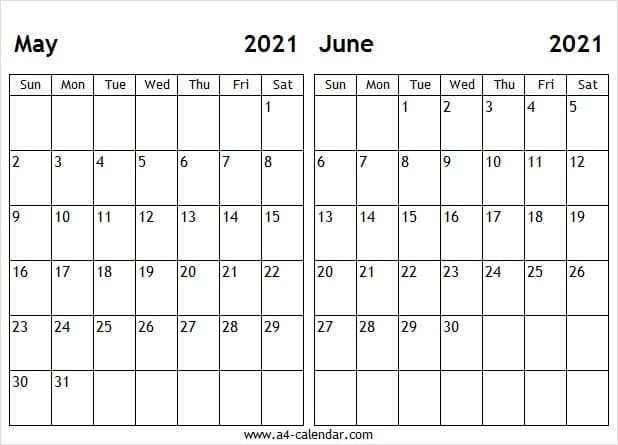 may june 2021 calendar printable