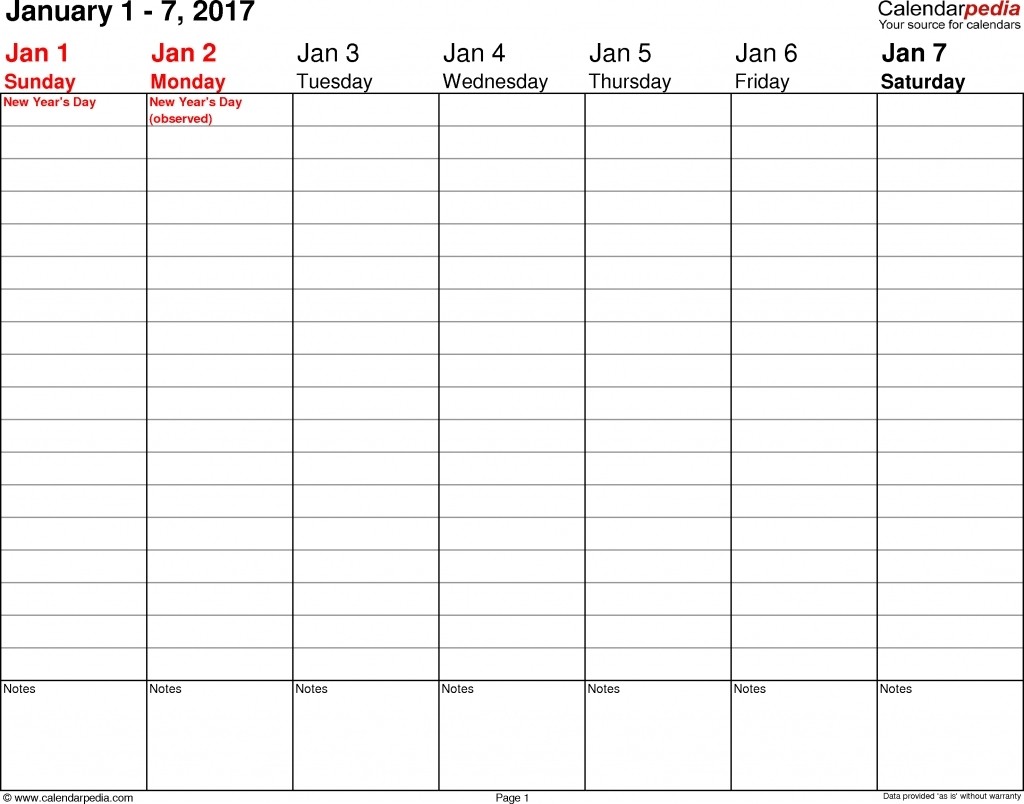 blank weekly calendar 15 minute increments