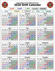 2021 abc shift calendar